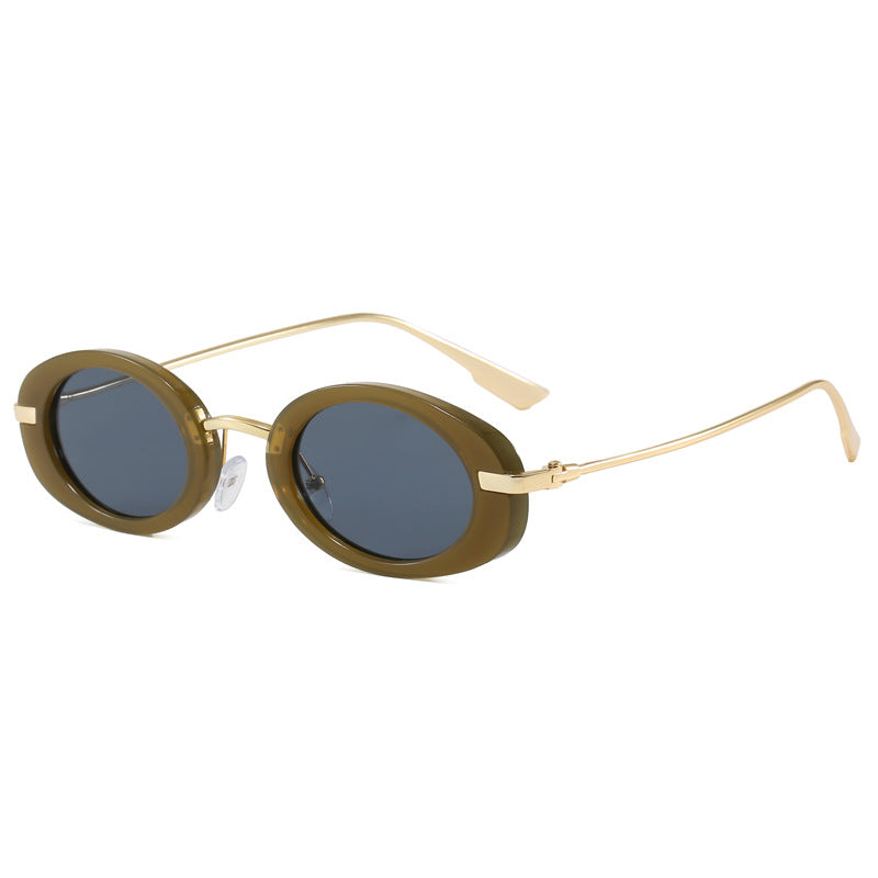 Modische Brille mit Ovalem Rahmen Brehn