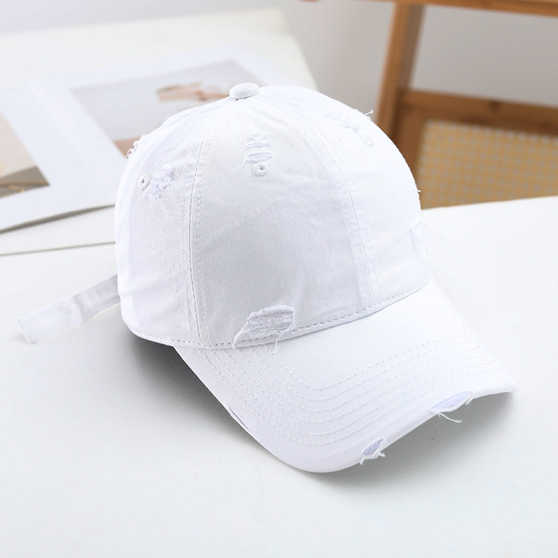 Damen lässige Destroyed-Basecap Brehn
