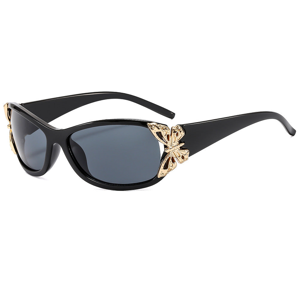 Modebewusste, mit Schmetterlingen verzierte Sonnenbrille Brehn