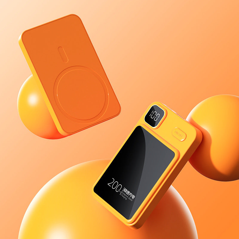 Tragbare Powerbank mit Induktiver Ladetechnologie und Digitaler Anzeige Brehn