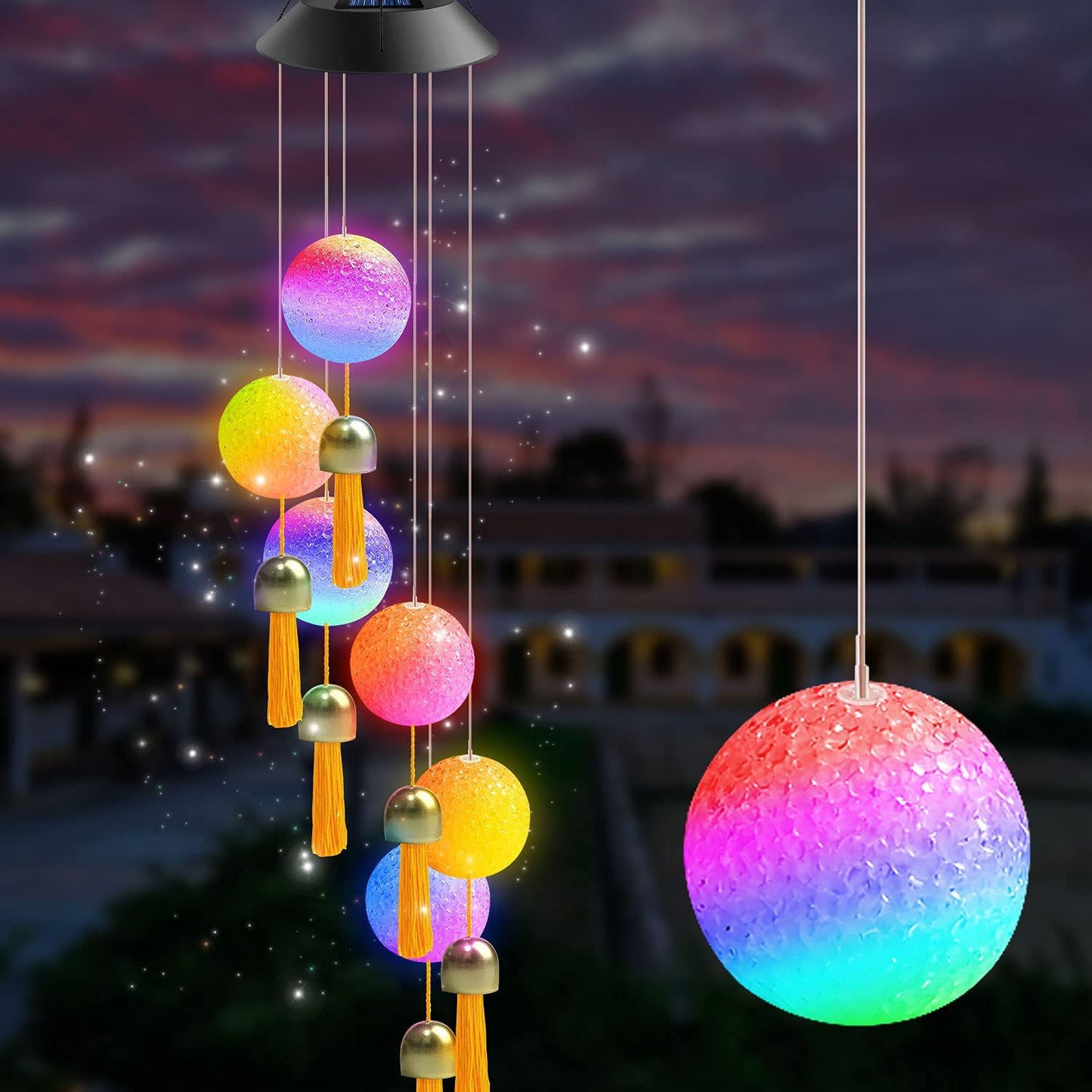 LED Solar Schmetterling Windspiel Garten Hängelampe Brehn