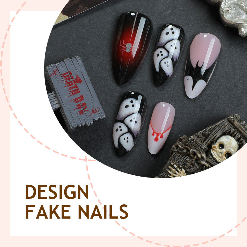 Kreatives Halloween Kunstnagelset Brehn