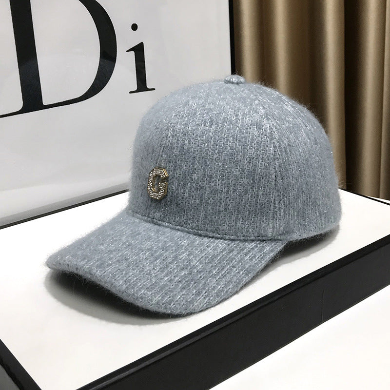 Damen Elegante Texturierte Fleece Baseballmütze Brehn