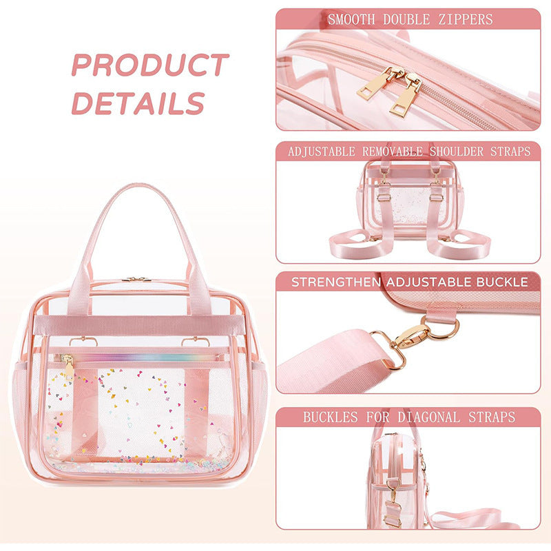 Transparente Multifunktionshandtasche Brehn