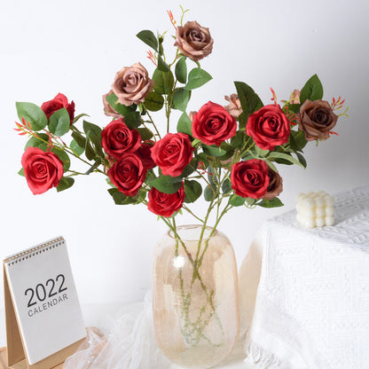 Künstlicher Seidenblumen-Rosenstiel