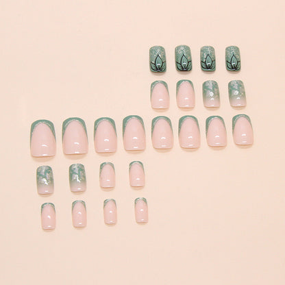 Dekorative Blumen Nagelkunst Verlängerungen Brehn