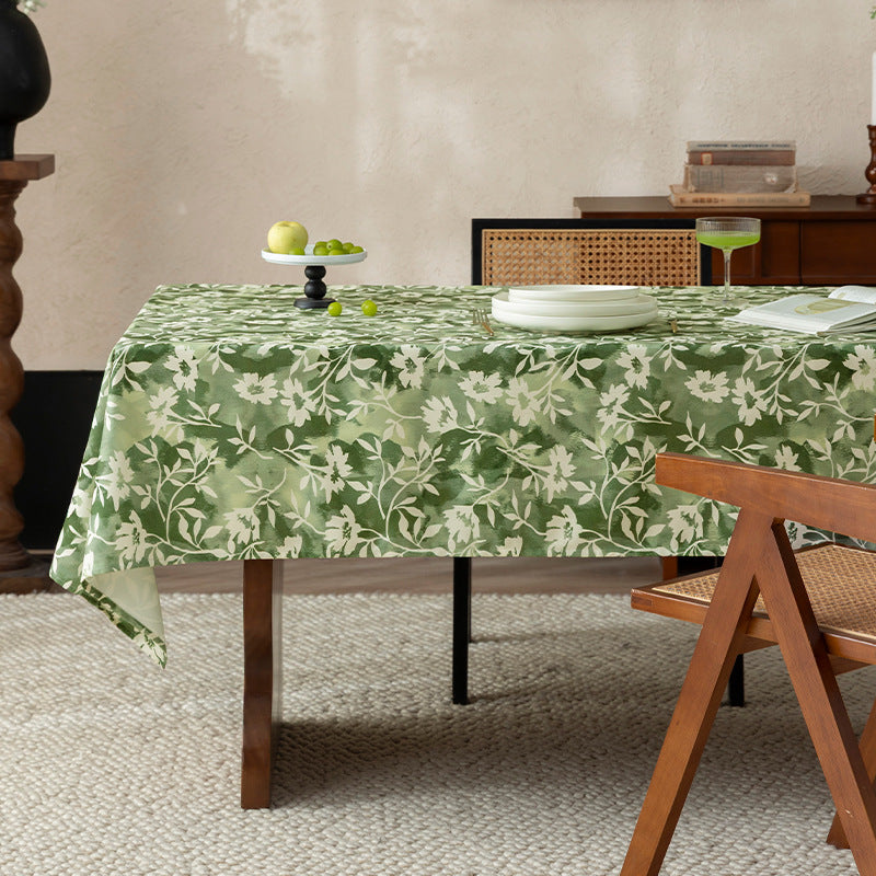 Florale Wachsbeschichtete Tischdecke mit Anti-Fleck Oberfläche und feiner Struktur Brehn