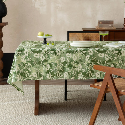 Florale Wachsbeschichtete Tischdecke mit Anti-Fleck Oberfläche und feiner Struktur Brehn