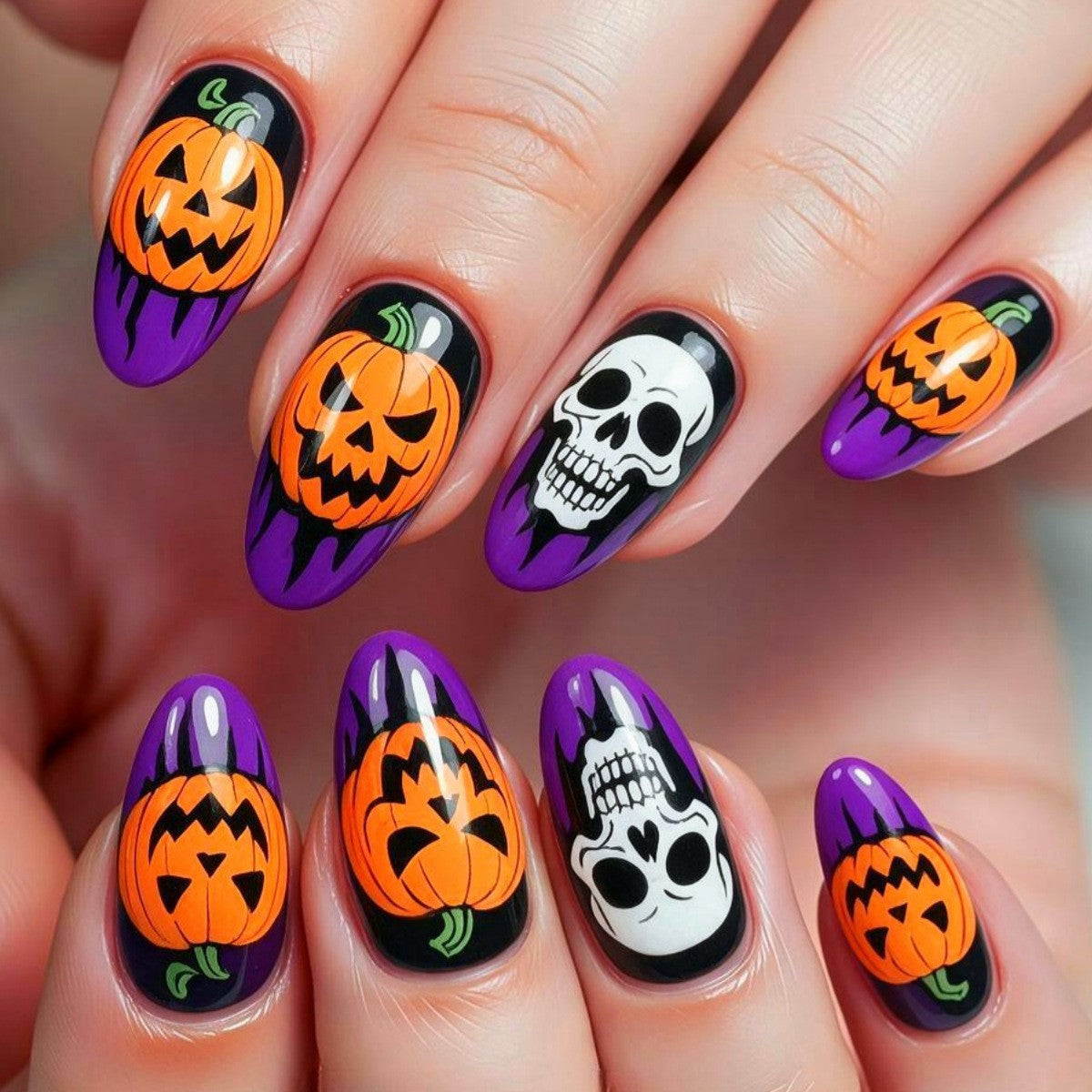 Halloween Nail Art Kunstnägel Brehn