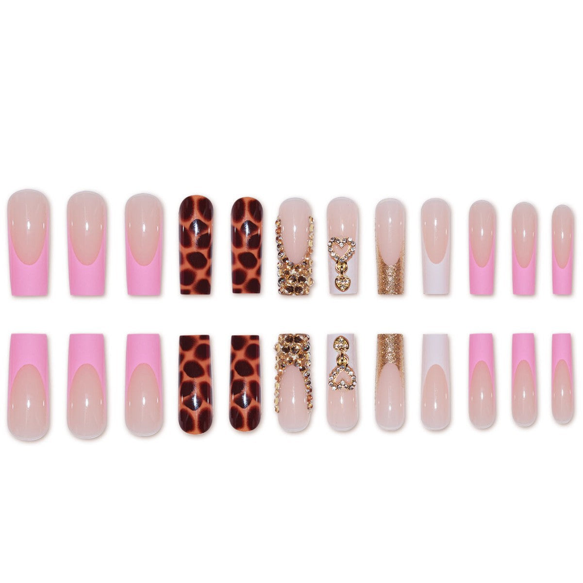 Luxuriöse Designer Press-On Nagelverzierungen Brehn