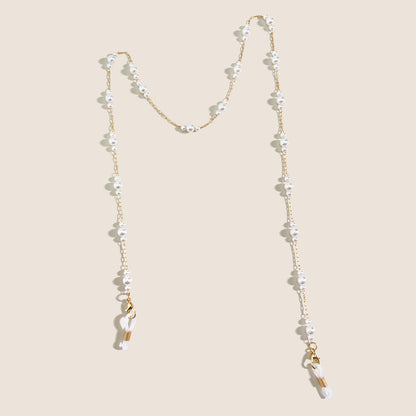 Elegante Perlenverzierte Brillen Kette Brehn