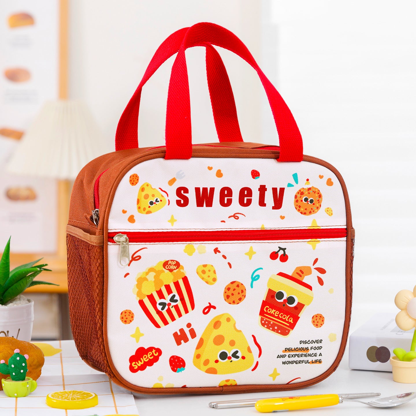 Süßes isoliertes Lunchbag Brehn