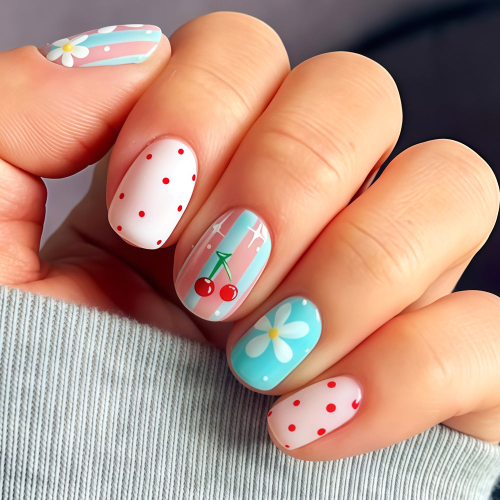 Kreatives florales Nagelkunst-Set Brehn