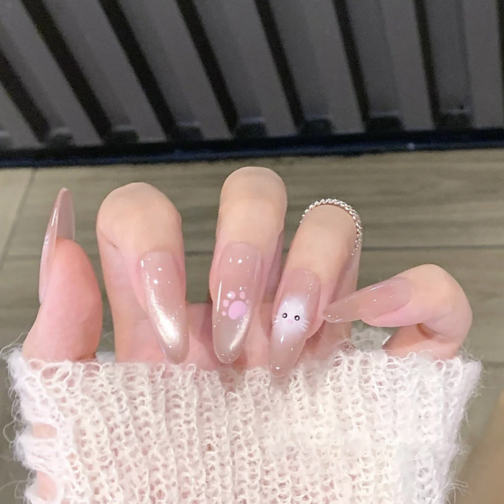 Künstlerisches Floral Design Press-On Nagel Set Brehn
