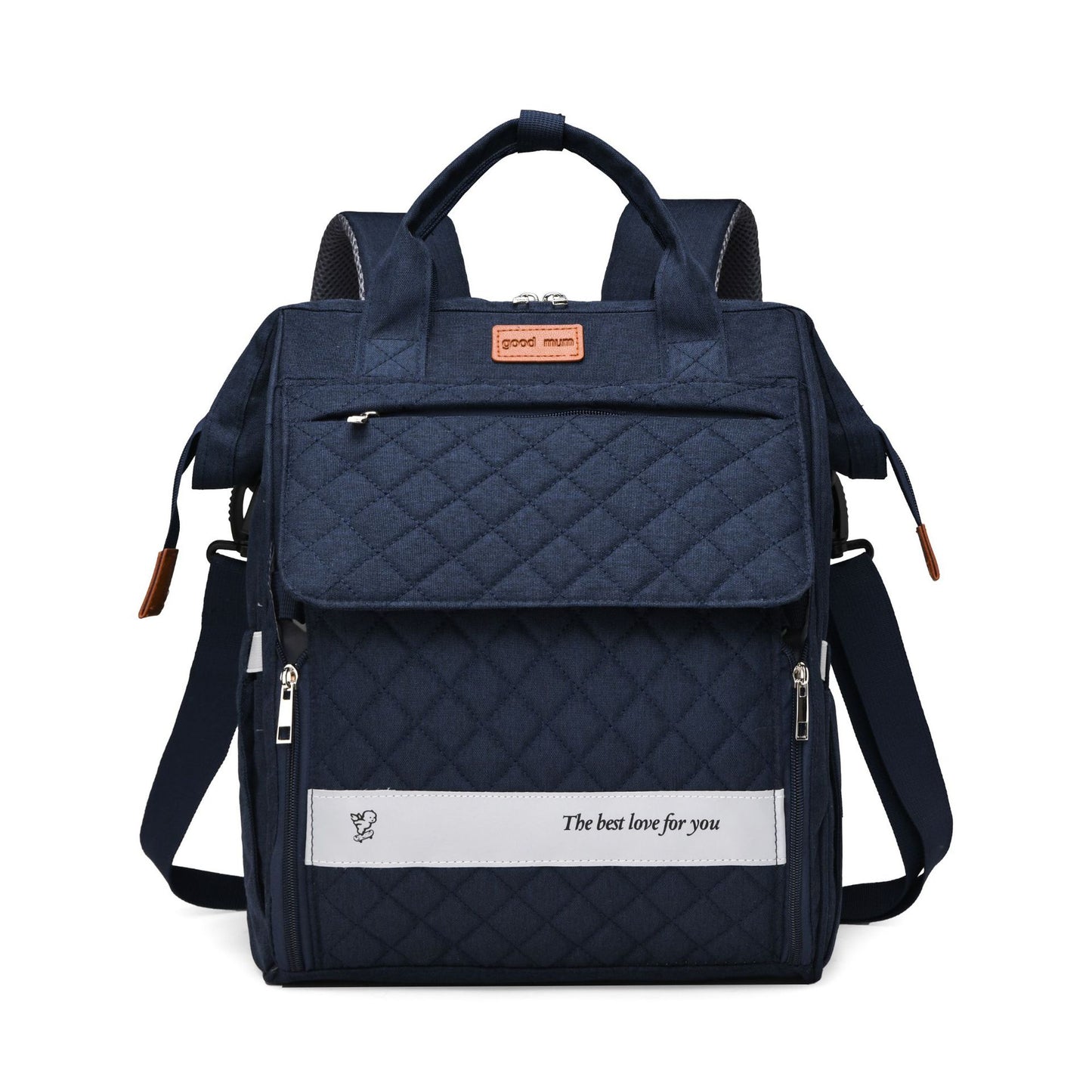 Gep quilteter Multifunktions-Rucksack Brehn