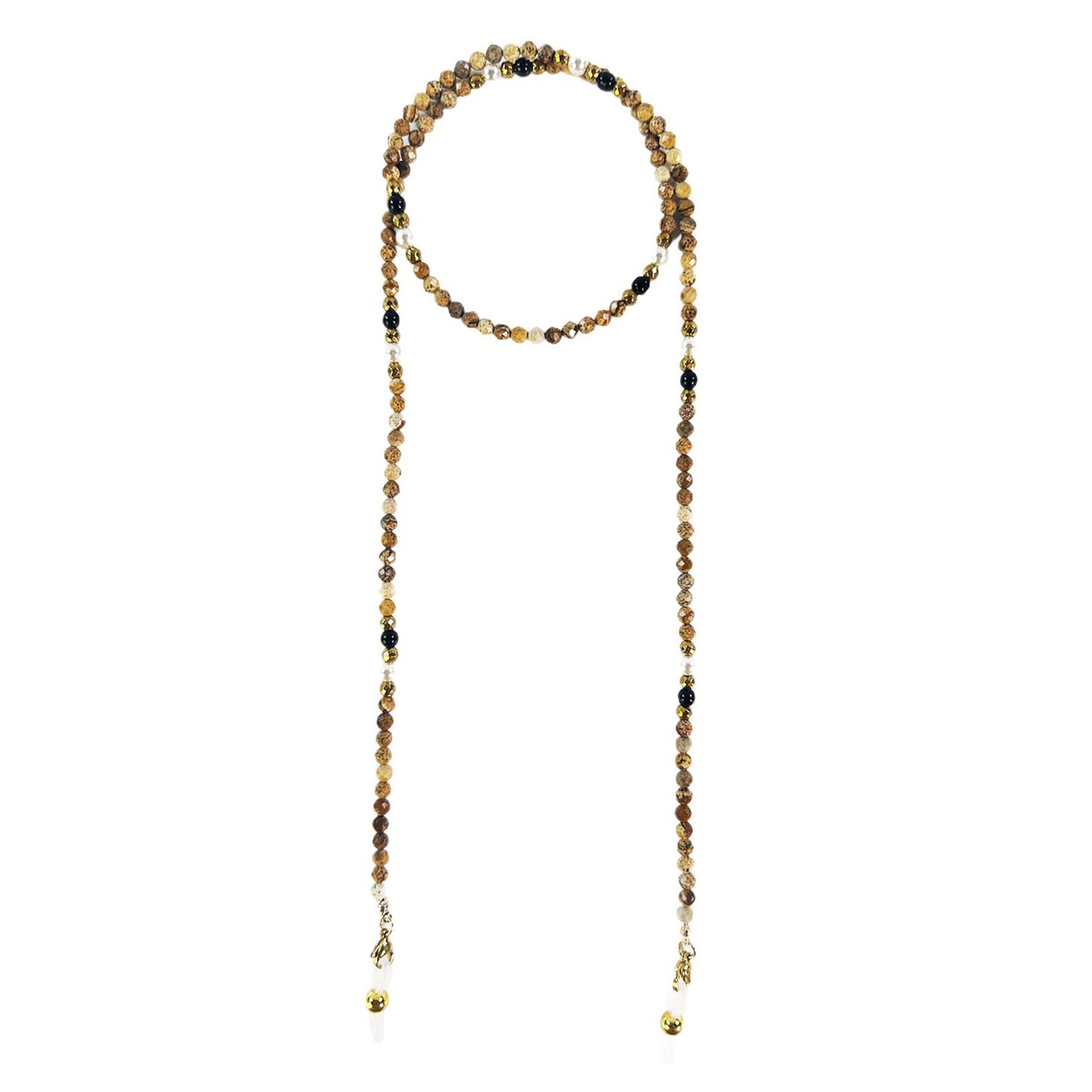 Artisan Perlen Brillen Kette Brehn
