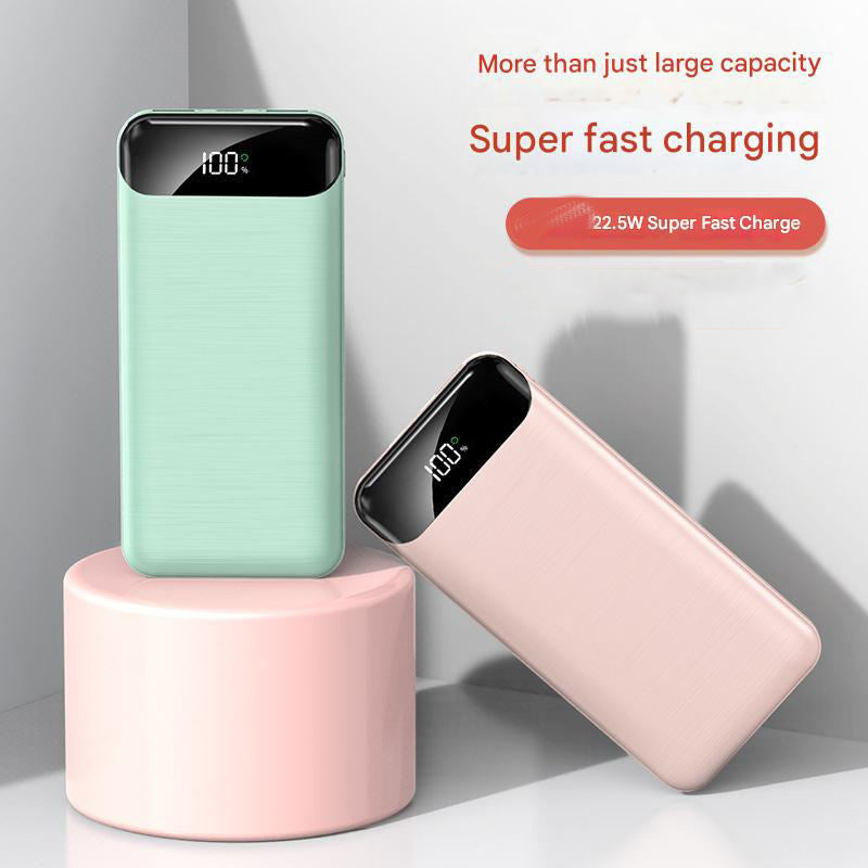 Ultra-Schlanke Powerbank mit Lcd-Display und Schnellladefunktion Brehn