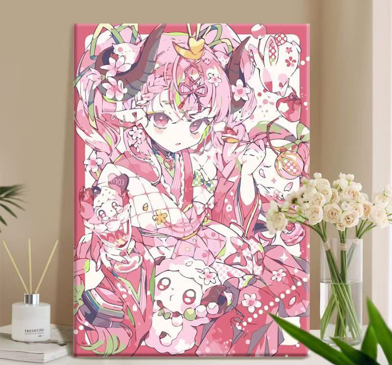 Verspielt Anime-Themen Canvas Kunstdruck Brehn