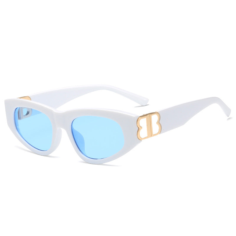 Damen Cat-Eye Sonnenbrille mit elegantem Kunststoffen und luxuriösen Metalldetails Brehn