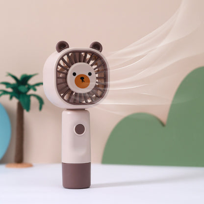 Damen Tragbarer Handventilator im Bären-Design Brehn