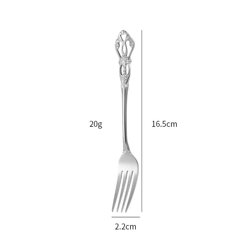 Elegante und Kunstvoll Gestaltete Salatgabel Brehn