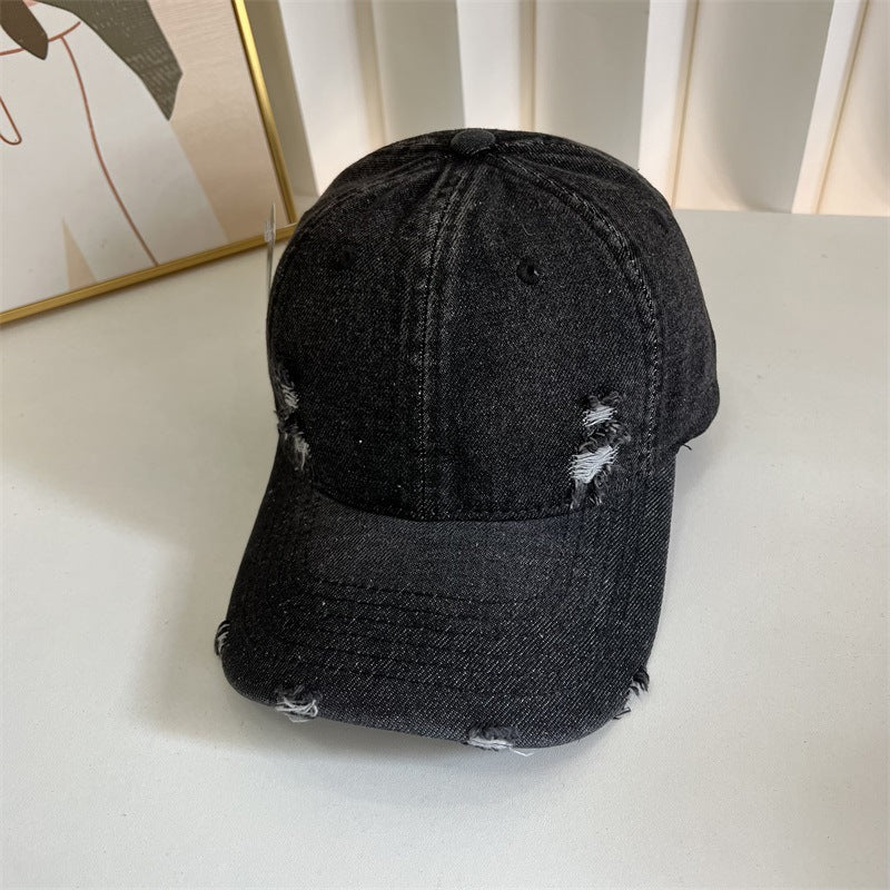 Damen Distressed Denim Baseball Cap Brehn 1784083631