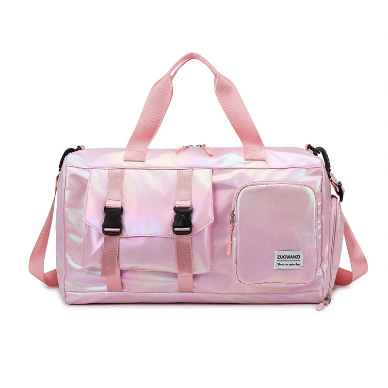 Iridescent Multi-Pocket Sport Duffel Bag Brehn