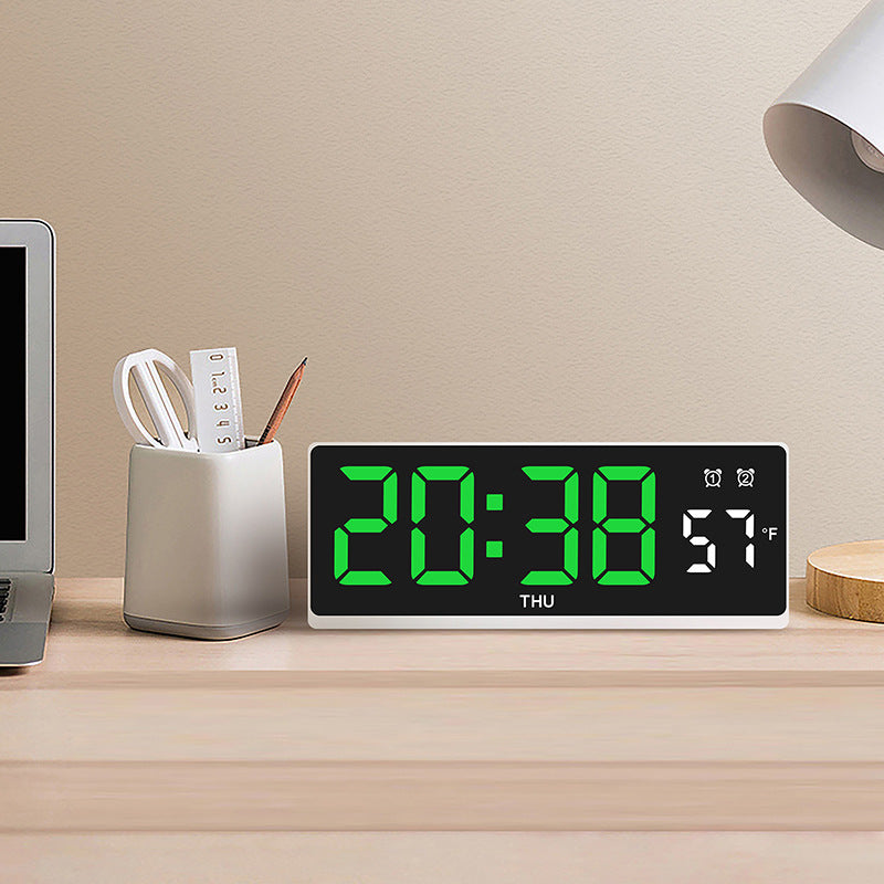 Digitaler Wecker mit Großem Led-Display und Wetteranzeige Brehn