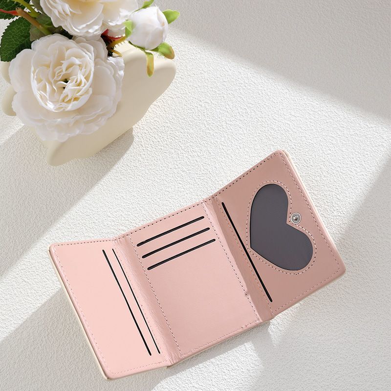 Croissant-Themen Leder Mini Wallet Brehn