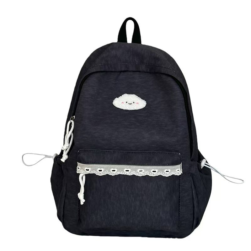 Rucksack mit Verspieltem Wolkenmotiv und Praktischen Fächern Brehn