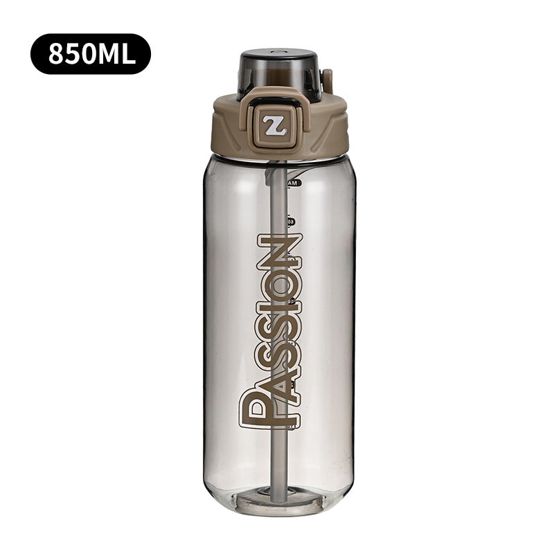 Damen Trinkflasche mit integriertem Messsystem und Flip-Top-Verschluss Brehn