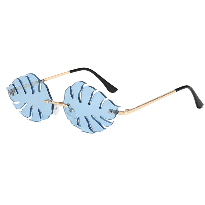 Damen modische Sonnenbrille mit markantem Blattdesign Brehn