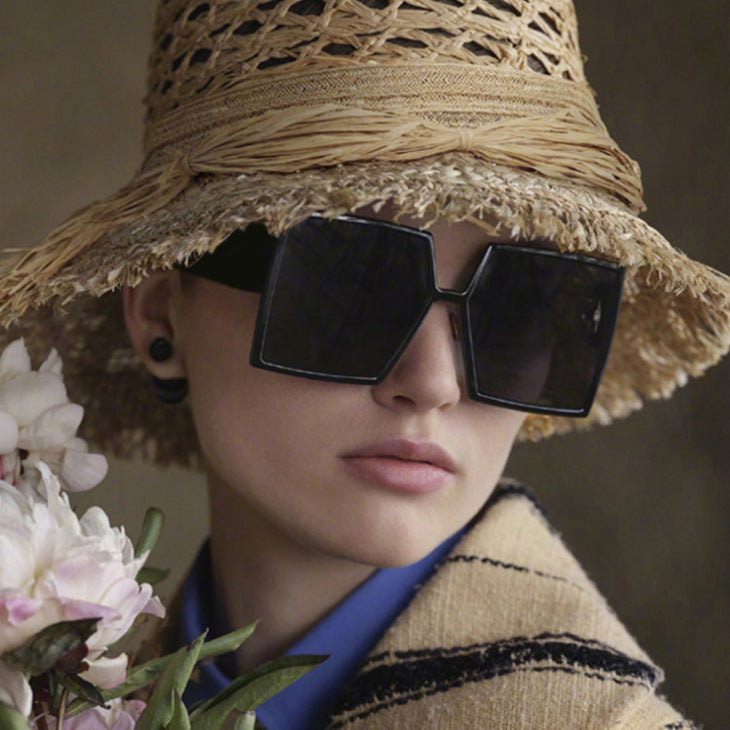 Damen Modische Oversized-Sonnenbrille mit kantigem Design Brehn