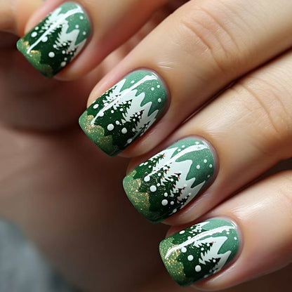 Festliche Winterwald Nagelkunst Brehn