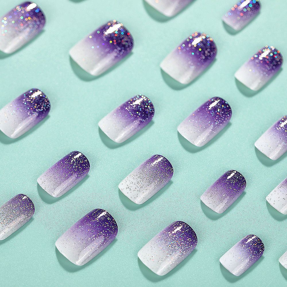 Ombre Glitter Nagelspitzen Brehn