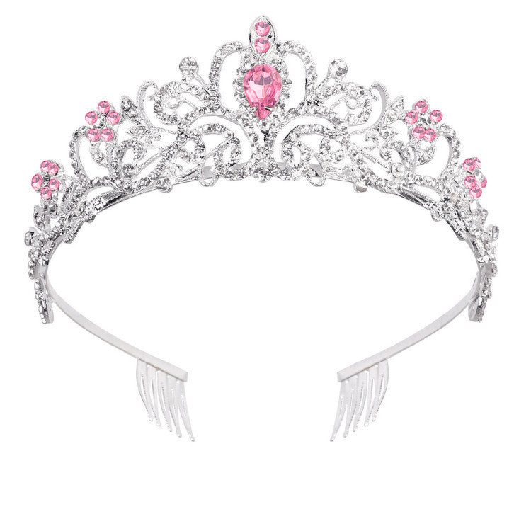 Damen Funkelnde Kristall-Tiara mit filigranem Design Brehn