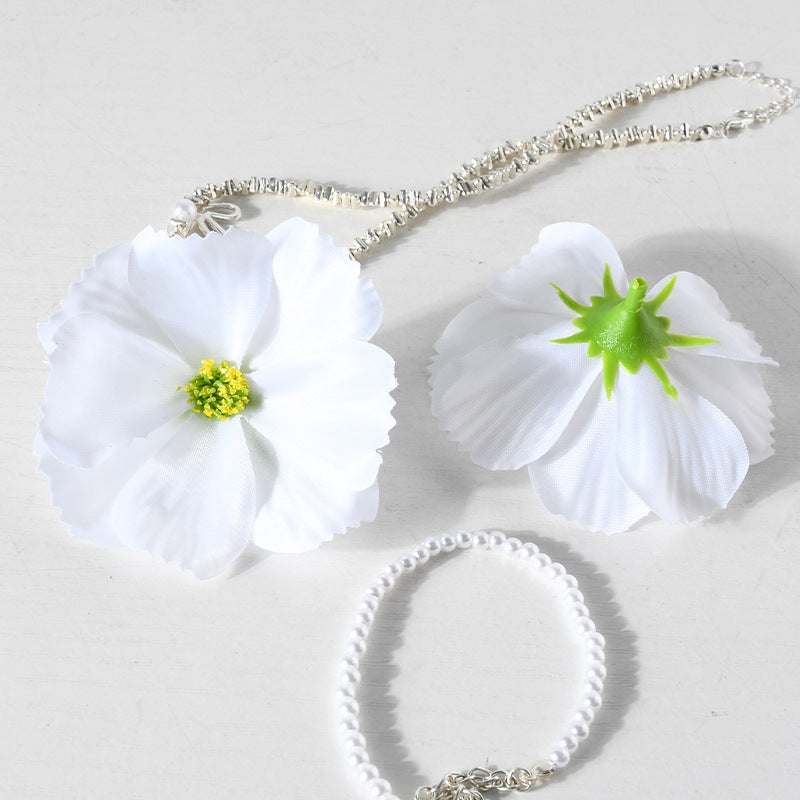 Elegante Blumige Haarklammer Set