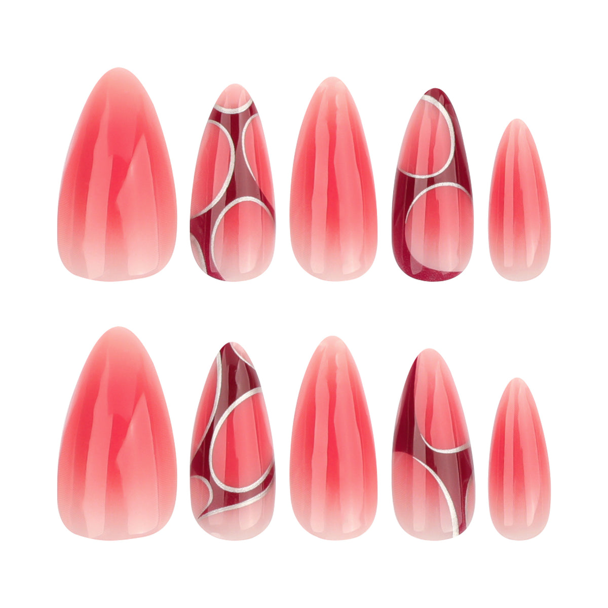 Kunstvolle und elegante Stiletto-Nägel Brehn