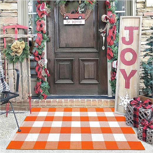 Plaid Outdoor Willkommensmatte