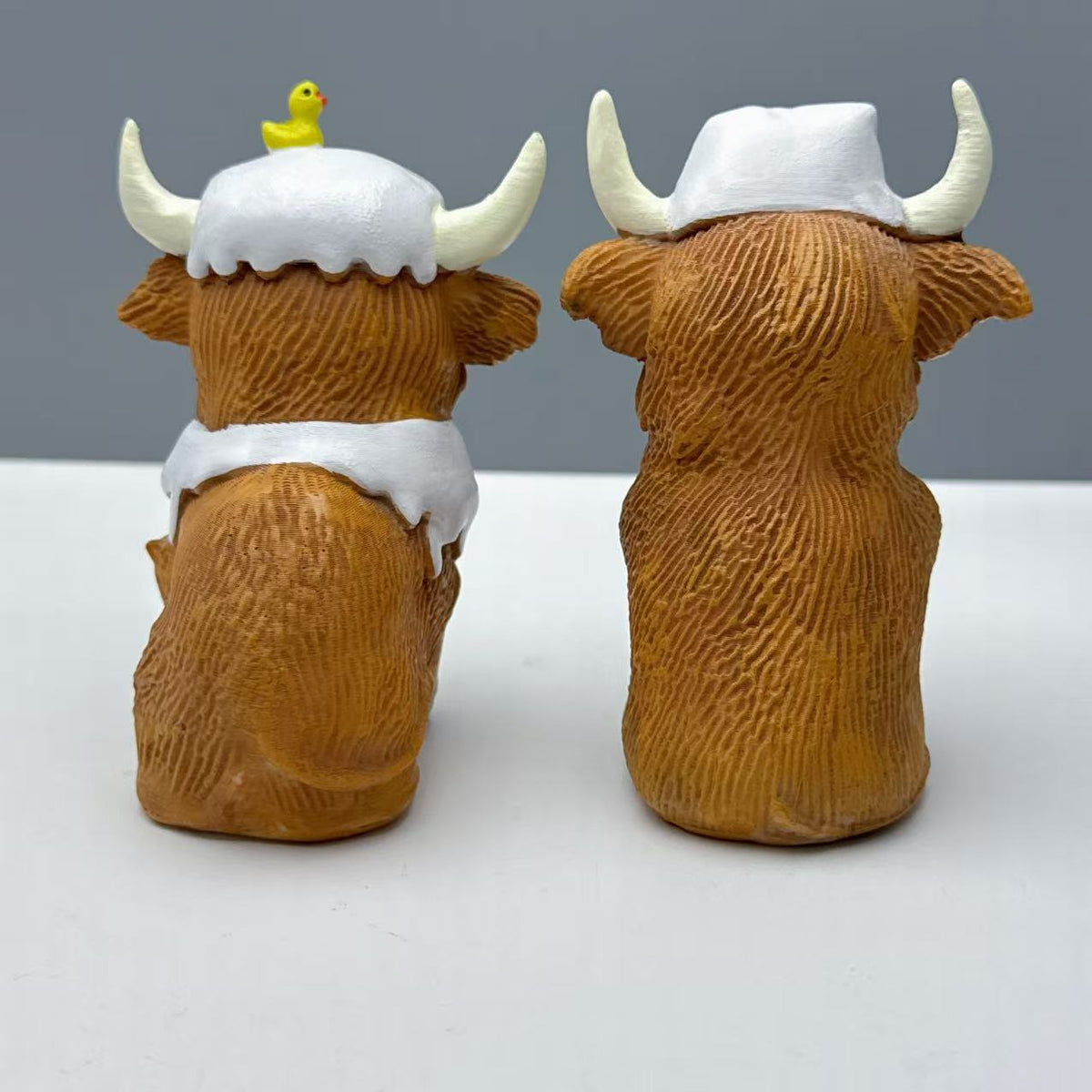 Lustige Highland-Rind Dekofigur Brehn