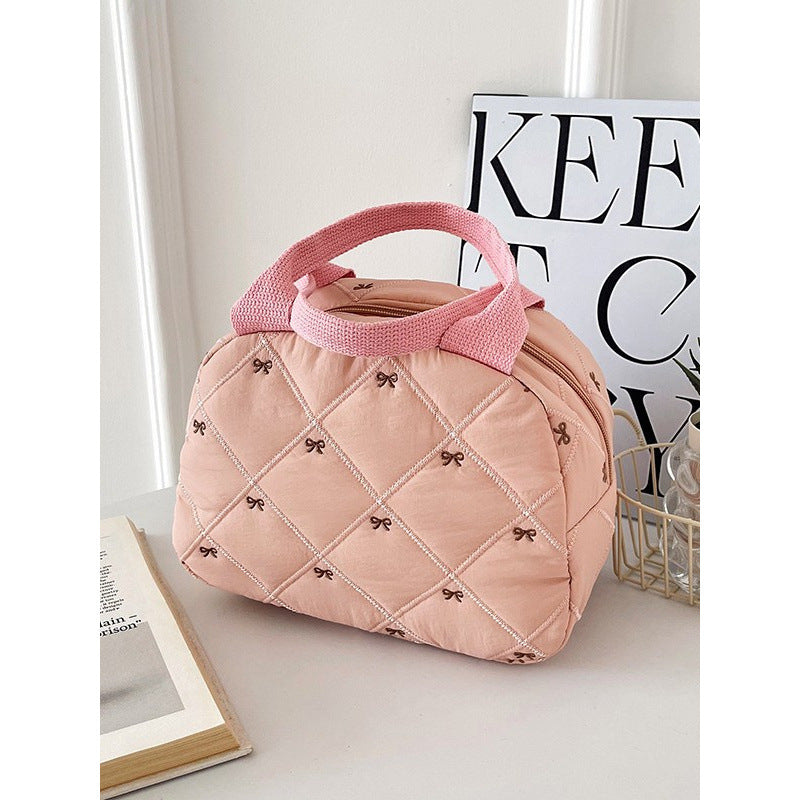 WoQuilted Bogen Detail Handtasche Brehn