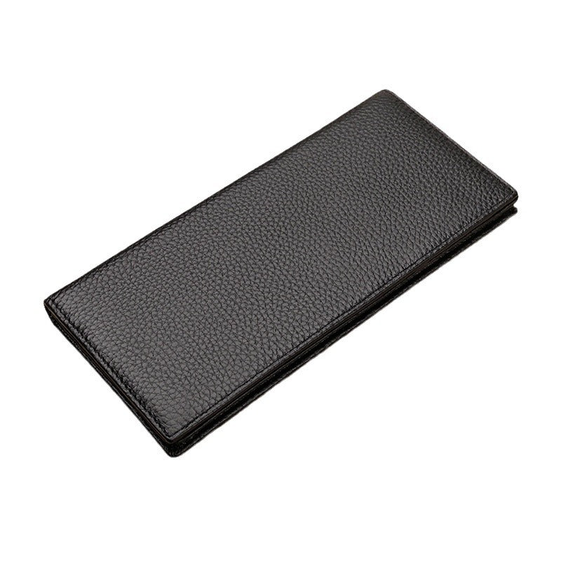 Texturiertes Leder Lang Wallet Brehn
