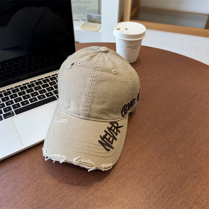 Unisex Distressed Graphic Baseball Cap Brehn
