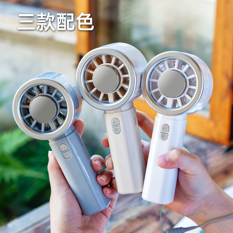 Frauen Tragbarer Mini Kühlventilator mit USB-Anschluss und 5 Geschwindigkeiten Brehn