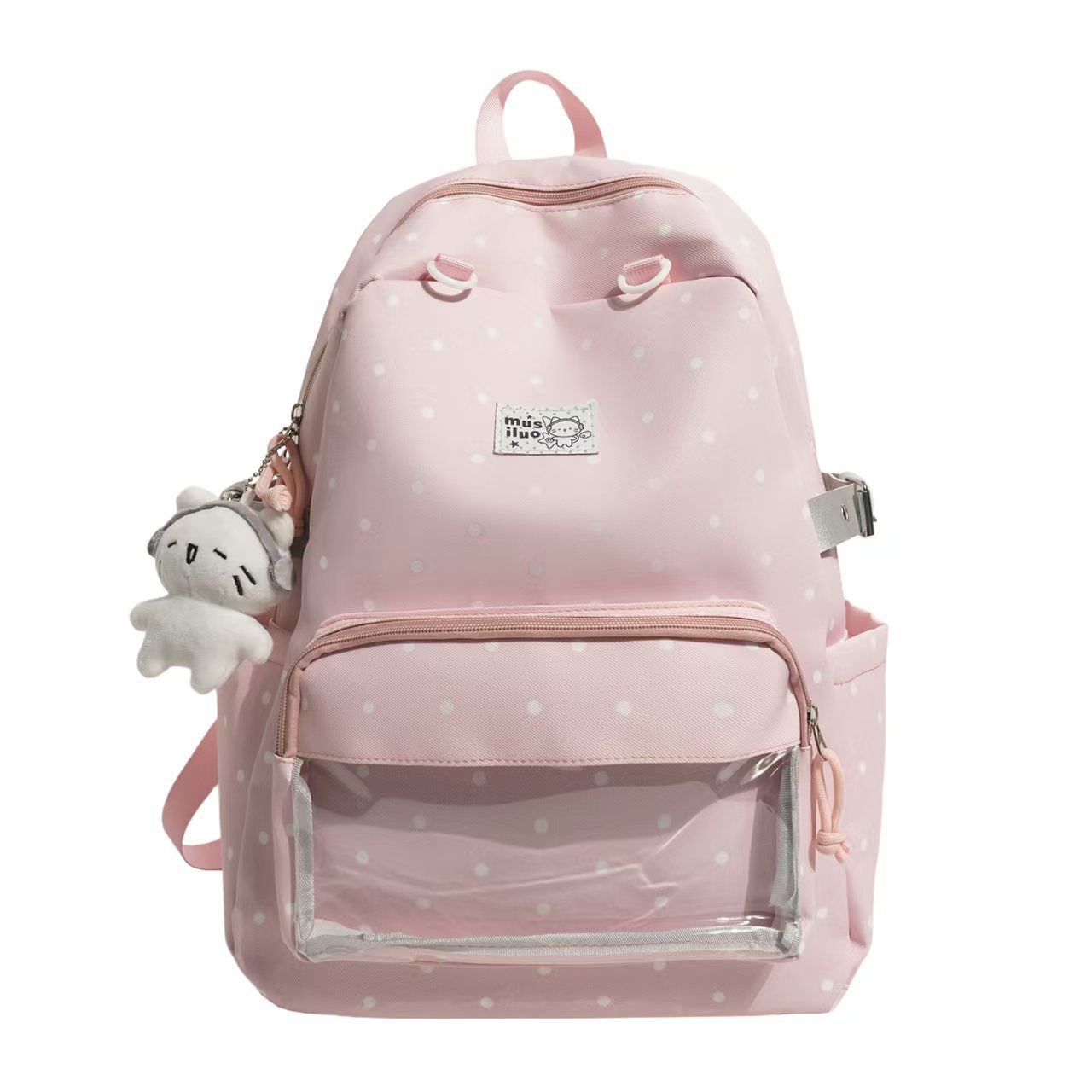 Pünktchen bestickter Rucksack Brehn