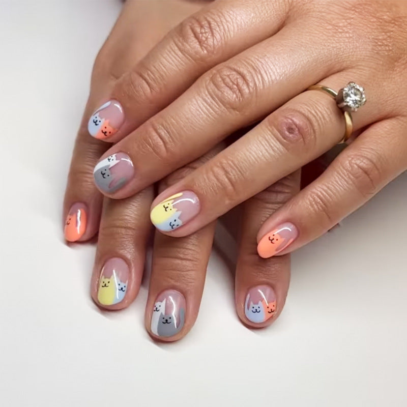 Glamouröse Glitzer-Stiletto Press-On Nägel Brehn