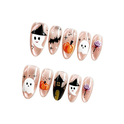 Kreatives Halloween Kunstnagelset Brehn