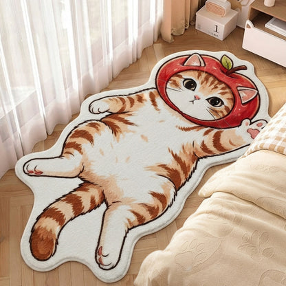 Katzen-Themen Plüsch-Teppich