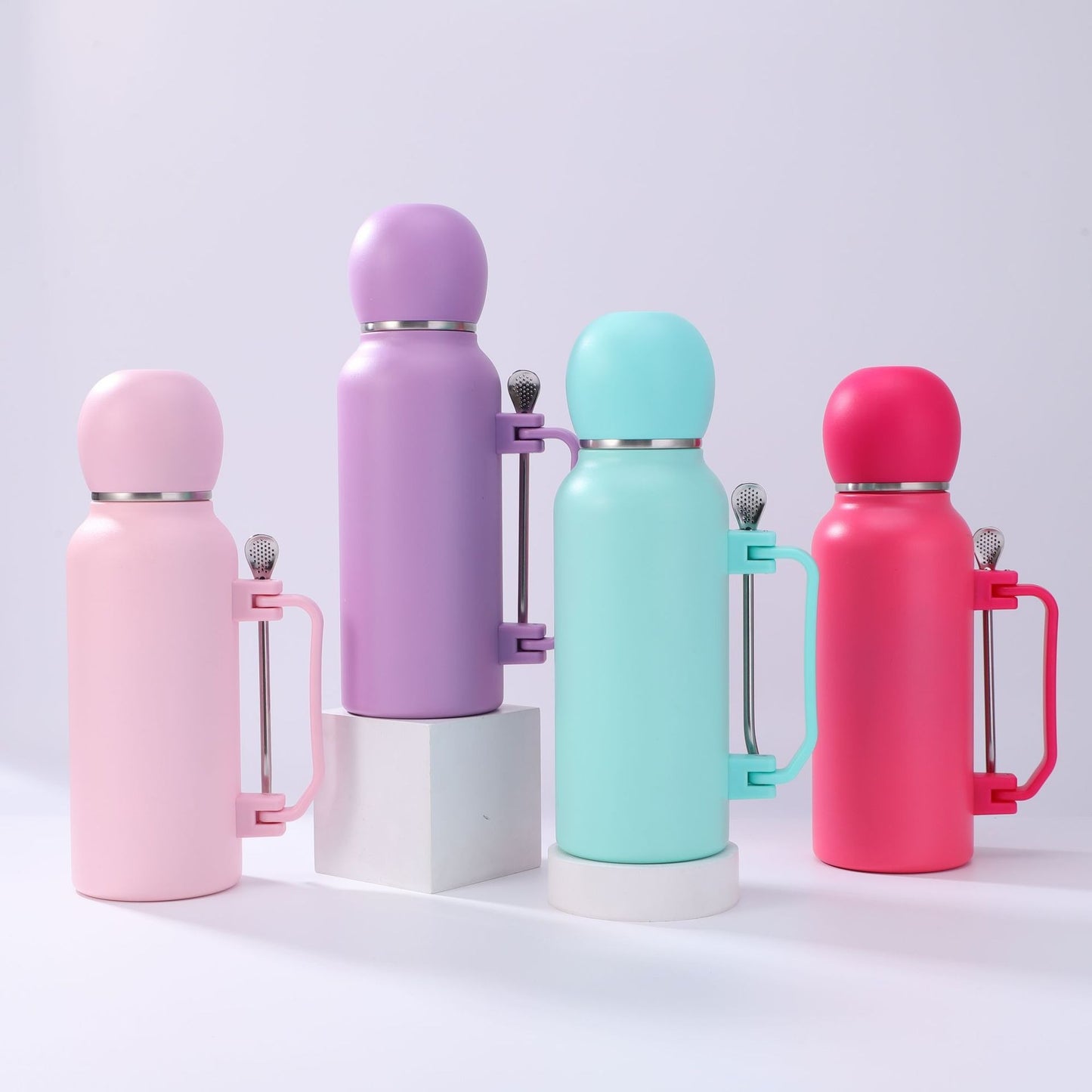 Damen praktische Isolierflasche mit integriertem Teesieb Brehn