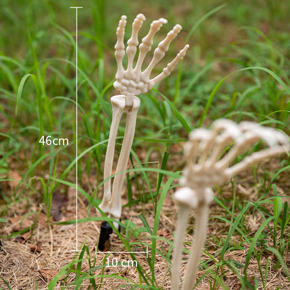 Glow-in-the-Dark Skeletthand Gartenstecker Brehn
